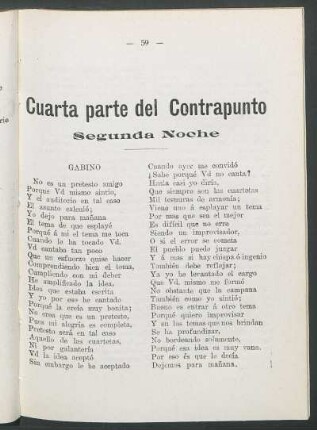 Cuarta Parte del Contrapunto