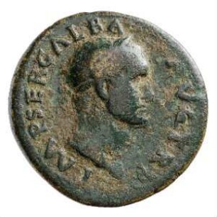 Münze, Dupondius, Juni bis August 68 n. Chr.