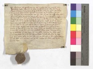 Fertigung des Eberhard von Sickingen um einen Leibeigenen in Unteröwisheim (Niederowensheim).