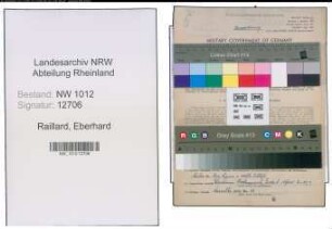 Entnazifizierung Eberhard Raillard , geb. 14.05.1903 (Lehrer)