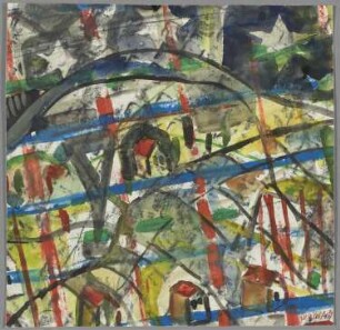 Ohne Titel [Häuser unter Sternen]