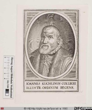 Bildnis Johann Küchlein (lat. Cuchlinus od. Kuchlinus)