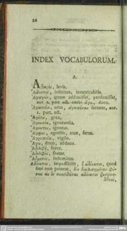 Index Vocabulorum