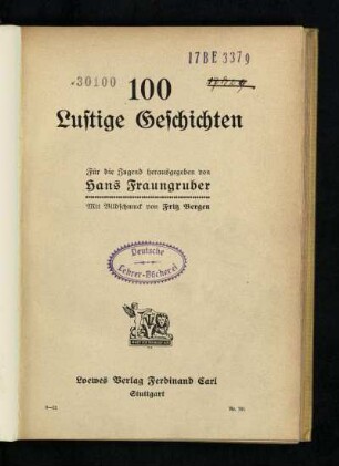 100 lustige Geschichten : für die Jugend
