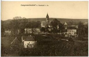 Langenwolmsdorf. Blick auf Langenwolmsdorf