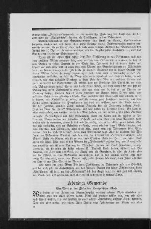 Lebendige Gemeinde