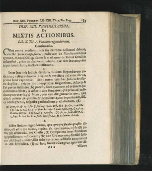 Disp. XIII. De Mixtis Actionibus.