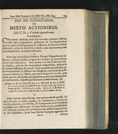 Disp. XIII. De Mixtis Actionibus.