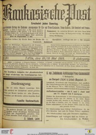 No. 20 (18./31. Mai 1914)