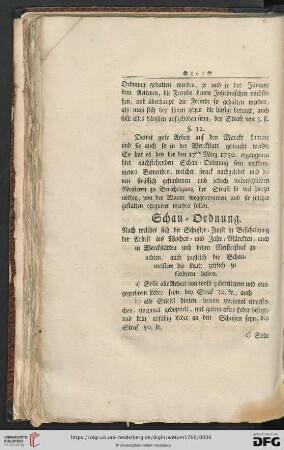 Schau-Ordnung