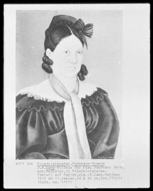 Bildnis der Frau Kaufmann Behr, geborene Wechsler, in Friedrichshafen (Bodenseekreis)