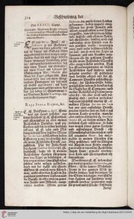 Das XXXVII. Capitel