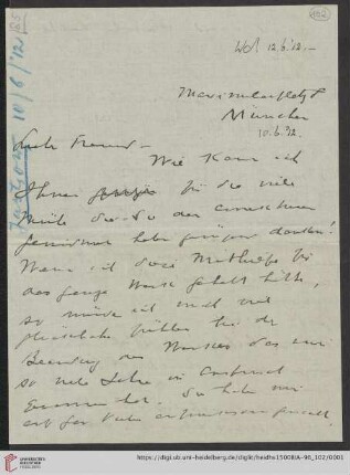 Briefe von Morris Jastrow an Carl Bezold: Brief von Morris Jastrow an Carl Bezold