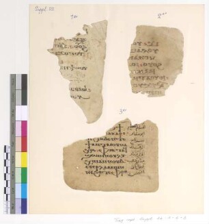 1r+v: Psali for the Resurrection; 2r+v: Lectionary; 3r+v: Psali for Saint Macarius