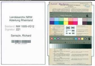 Entnazifizierung Richard Sarrazin , geb. 02.12.1909 (Postfacharbeiter)