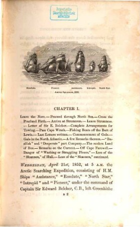 The eventful voyage of H. M. discovery ship "Resolute" to the arctic regions in search of Sir John Franklin and the missing crews of H. M. discovery ships "Erebus" and "Terror" 1852, 1853, 1854