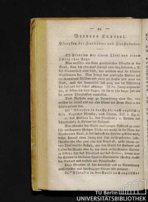 Viertes Kapitel. Pfropfen der Zierbäume und Ziersträucher.