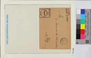 Dienstbrief, Schiffsname/Landeinheit: 9. Vorpostenflottille Kommando, Feldpostnr. 06081; Frankatur, Mi.-Nr.: [Keine]; Poststempel: aptiert: 13.12.39.6-7N; Nebenstempel: Frei durch Ablösung Reich Dienststelle Feldpost-Nr. 06081