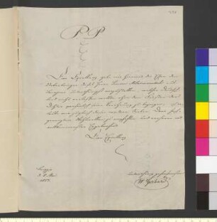 Brief von Gerhard, Wilhelm Christoph Leonhard an Goethe, Johann Wolfgang von