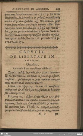 Caput IX. De Libertate In Agendo