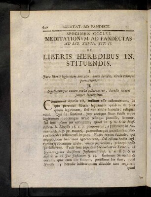 620-631, Sp. 356. De Liberis heredibus instituendis