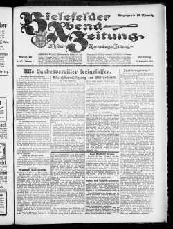 Bielefelder Abend-Zeitung. 1923-1924