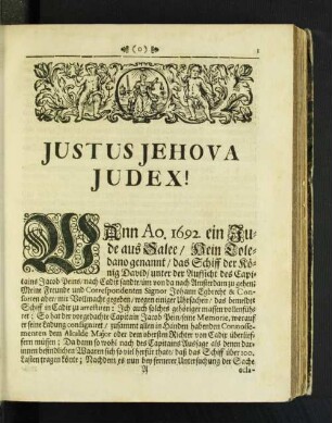 Justus Jehova Judex!