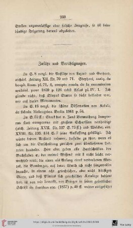 Zusätze und Berichtigungen