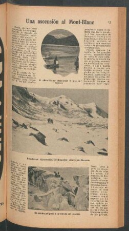 Una ascención al Mont-Blanc