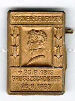 Theodor Körner (1791-1813), Gedenken 1813-1933
