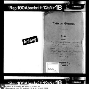 Ernennung Friedrichs, Prinz von Dänemark, zum Koadjutor des Stifts Osnabrück bei Invasion der dänischen Truppen Enthält u.a.: Schreiben Kaiser Ferdinands II.; Schreiben des Dompropstes Sixt von Liaukema an Franz Wilhelm; Schreiben Franz Wilhelms an den Osnabrücker Dompropst; Schreiben des Osnabrücker Domkapitels an Franz Wilhelm; Schreiben Liaukemas und des Domdechanten Dietrich Morrien an Franz Wilhelm; Kanzler und Räte von Osnabrück an Franz Wilhelm; Schreiben des Wiener Agenten Johann Krane und Korrespondenz Franz Wilhelms mit Krane