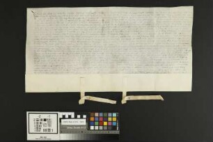 Kettenheim: Gültverschreibung des Balthasar Fritz und seiner Hausfrau zu Kettenheim über 30 fl. Hauptgeld an Conrad Fels als Gewalthabern des Klos...