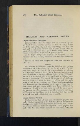 Railway and Harbour Notes