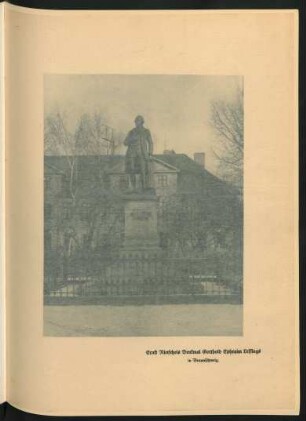 Ernst Rietschels Denkmal Gotthold Ephraim Lessings in Braunschweig