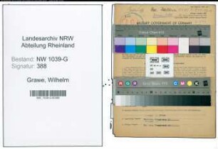 Entnazifizierung Wilhelm Grawe , geb. 15.03.1894 (Heizer)