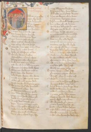 Historisierte Initiale P
