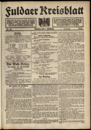 Ausgabe vom Montag, den 07. Februar 1916.