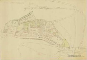 Nachzeichnung des Grundrisses der Stadt Siegen, Adolph Wintersbach r.vts.st. Sigenae 1809
