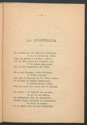 La despedida