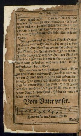 Vom Vater unser.