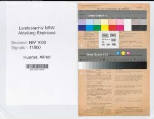 Entnazifizierung Alfred Huerter, geb. 30.11.1899 (Bankangest.)