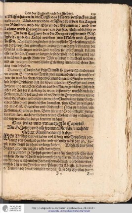 Das sechs und zwantzigste Capittel