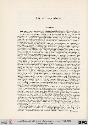 Literaturbesprechung