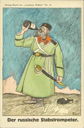 Der russische Stabstrompeter.