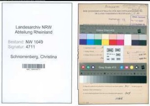 Entnazifizierung Christina Schnorrenberg , geb. 24.07.1903 ()