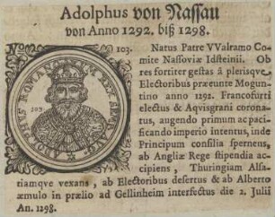 Bildnis des Adolphus von Nassau
