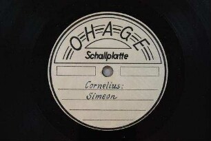Simeon / [Musik: Peter] Cornelius