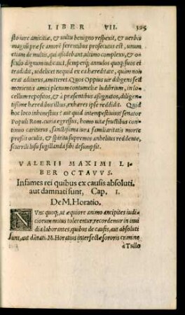 Valerii Maximi Liber Octavus.