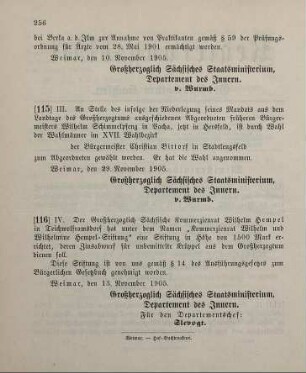 115. Ministerialbekanntmachung, betreffend die Ersatzwahl eines Landtagsabgeordneten