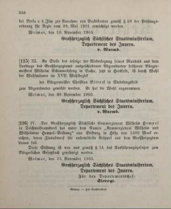 115. Ministerialbekanntmachung, betreffend die Ersatzwahl eines Landtagsabgeordneten